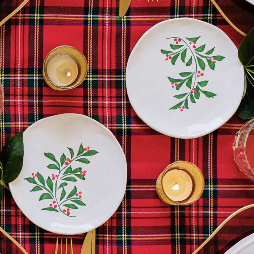 Aria Holiday Cocktail Plate