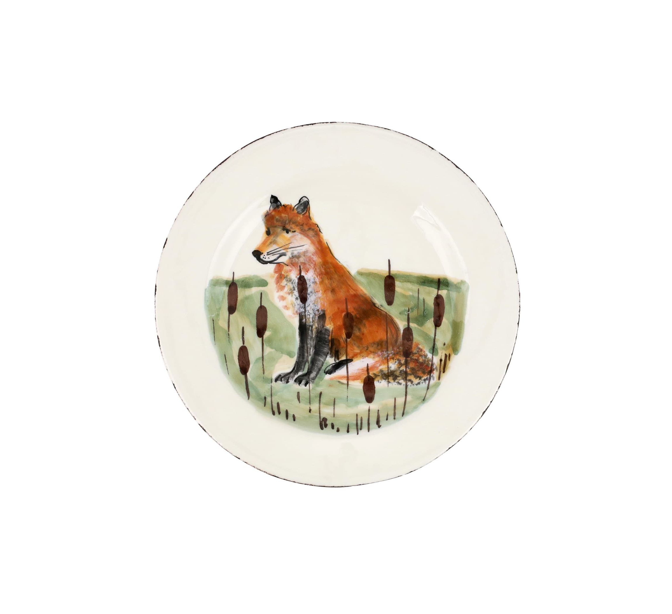 Wildlife Fox Salad Plate