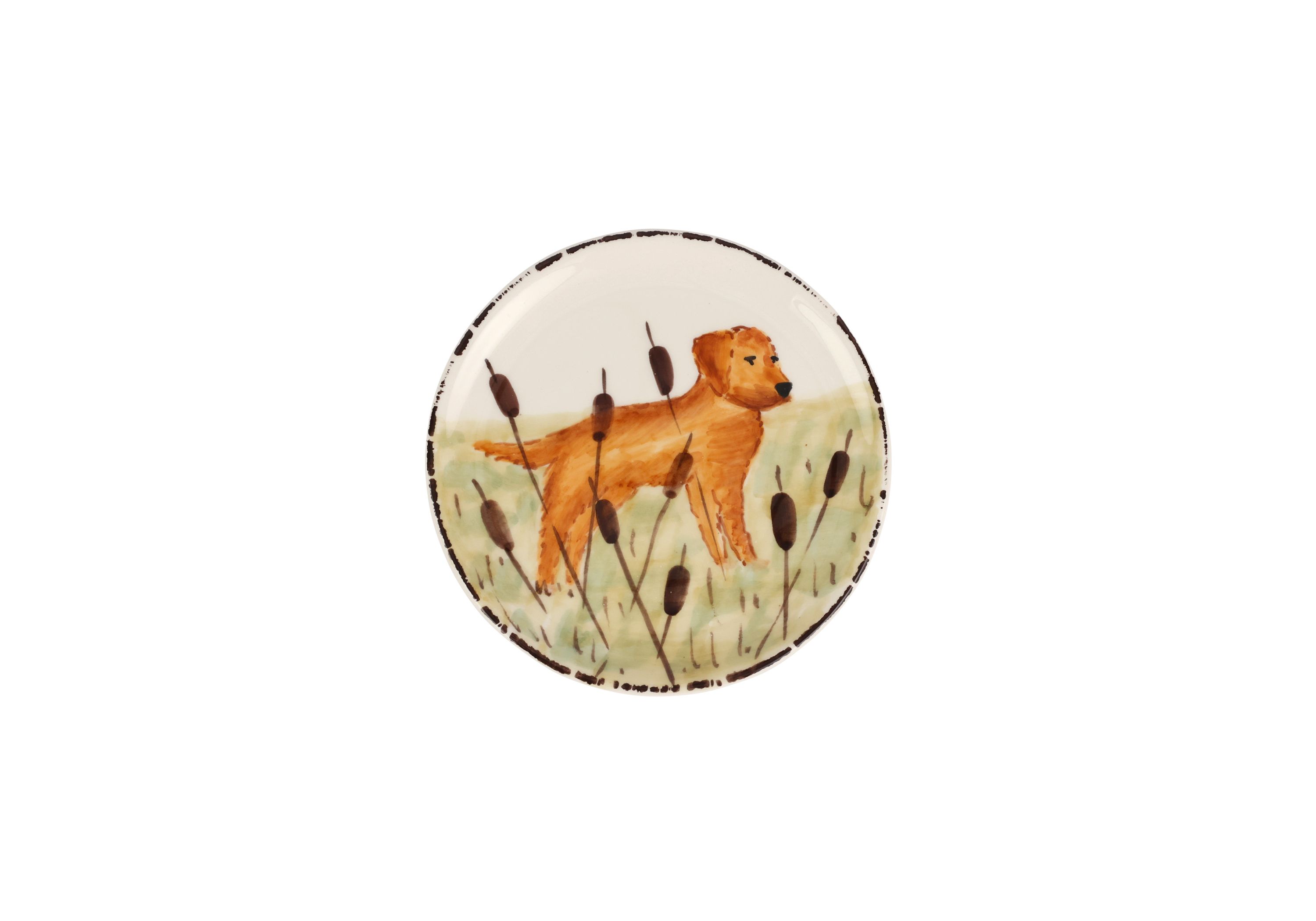 Wildlife Hunting Dog Canape Plate