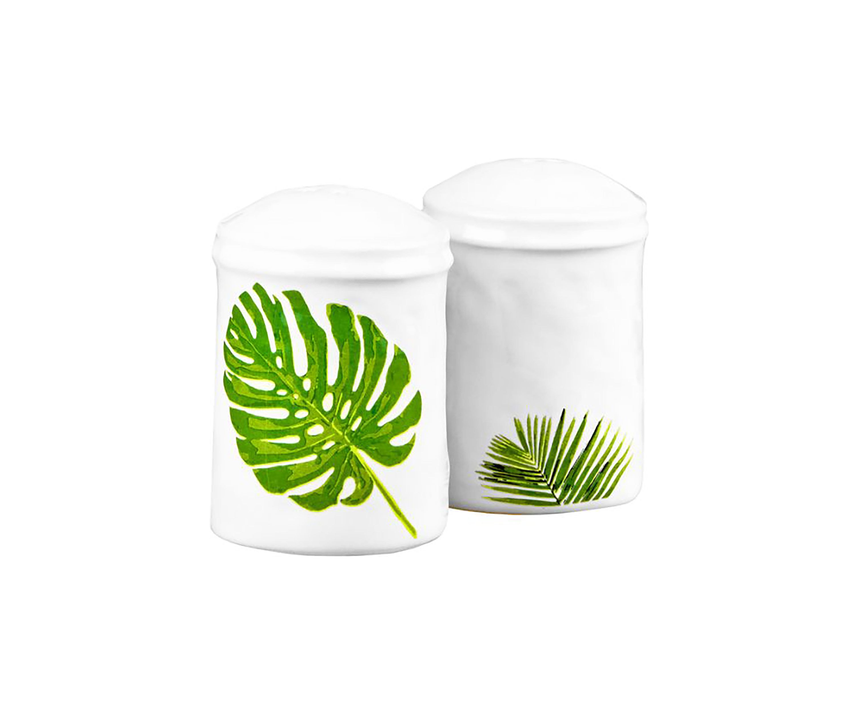 Palm Leaf Salt & Pepper Shakers