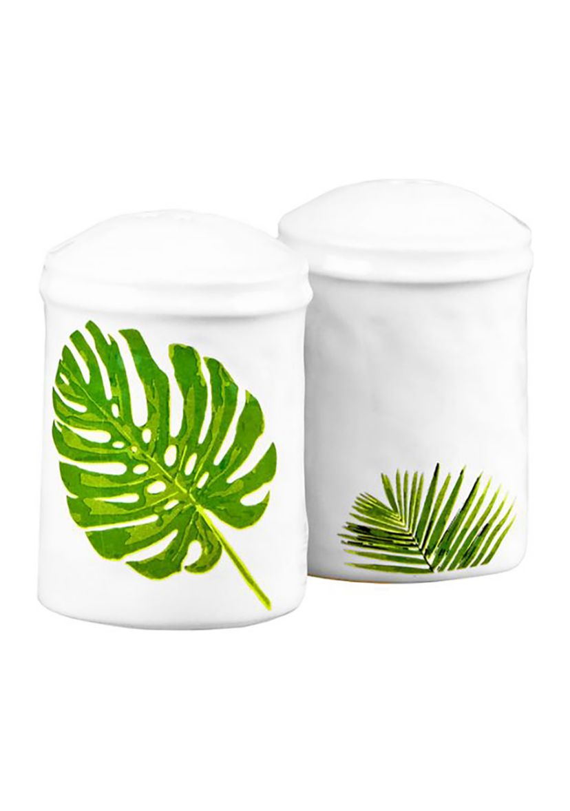 Palm Leaf Salt & Pepper Shakers