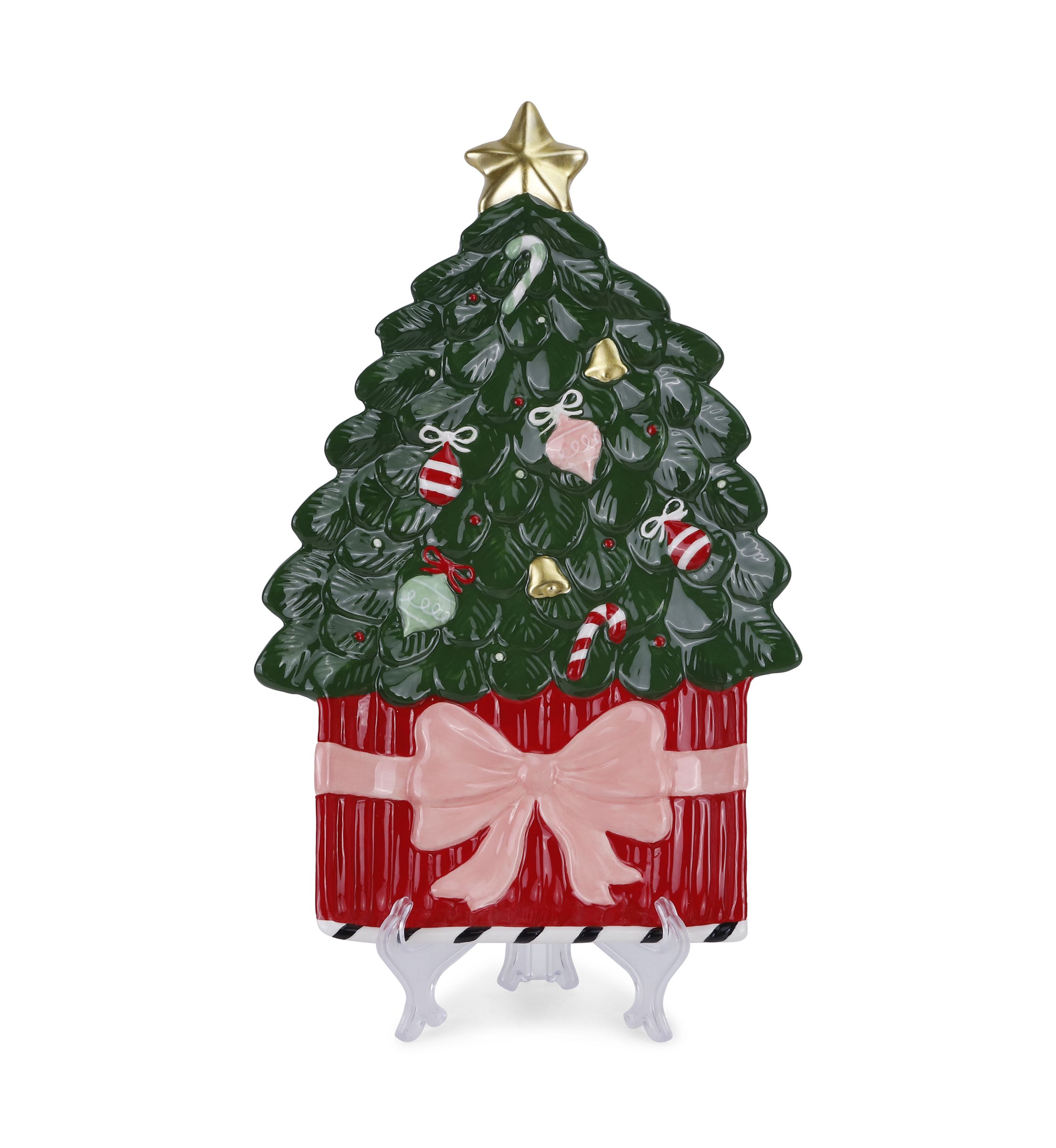 Christmas Tree Shaped Porcelain Platter