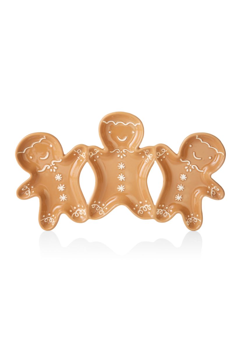 Gingerbread Man Trio Serving Platter