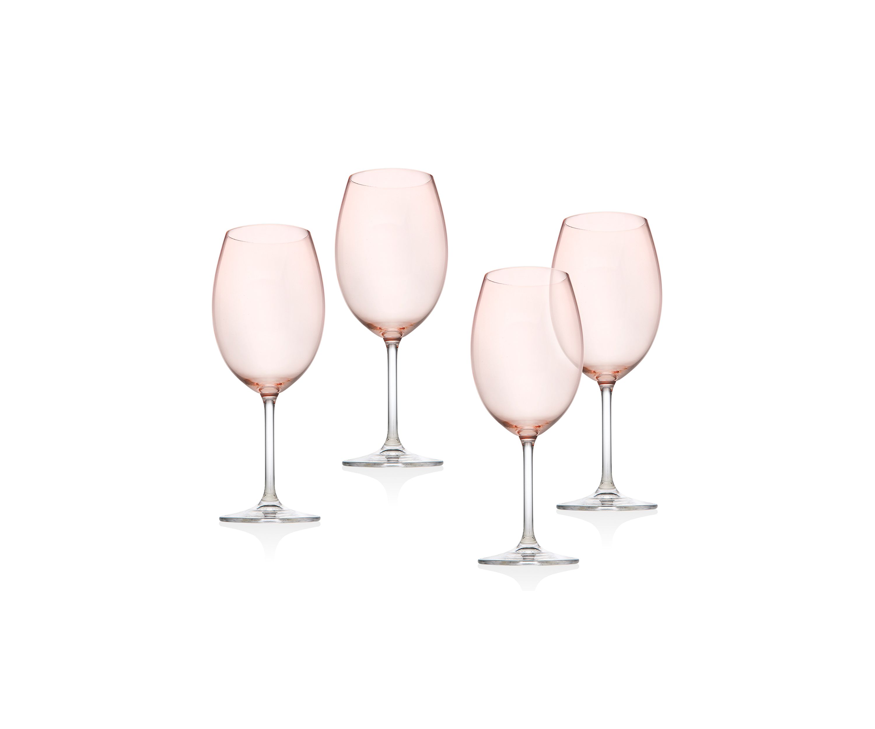 Meridian Blush Wine Glasses - Set of 4