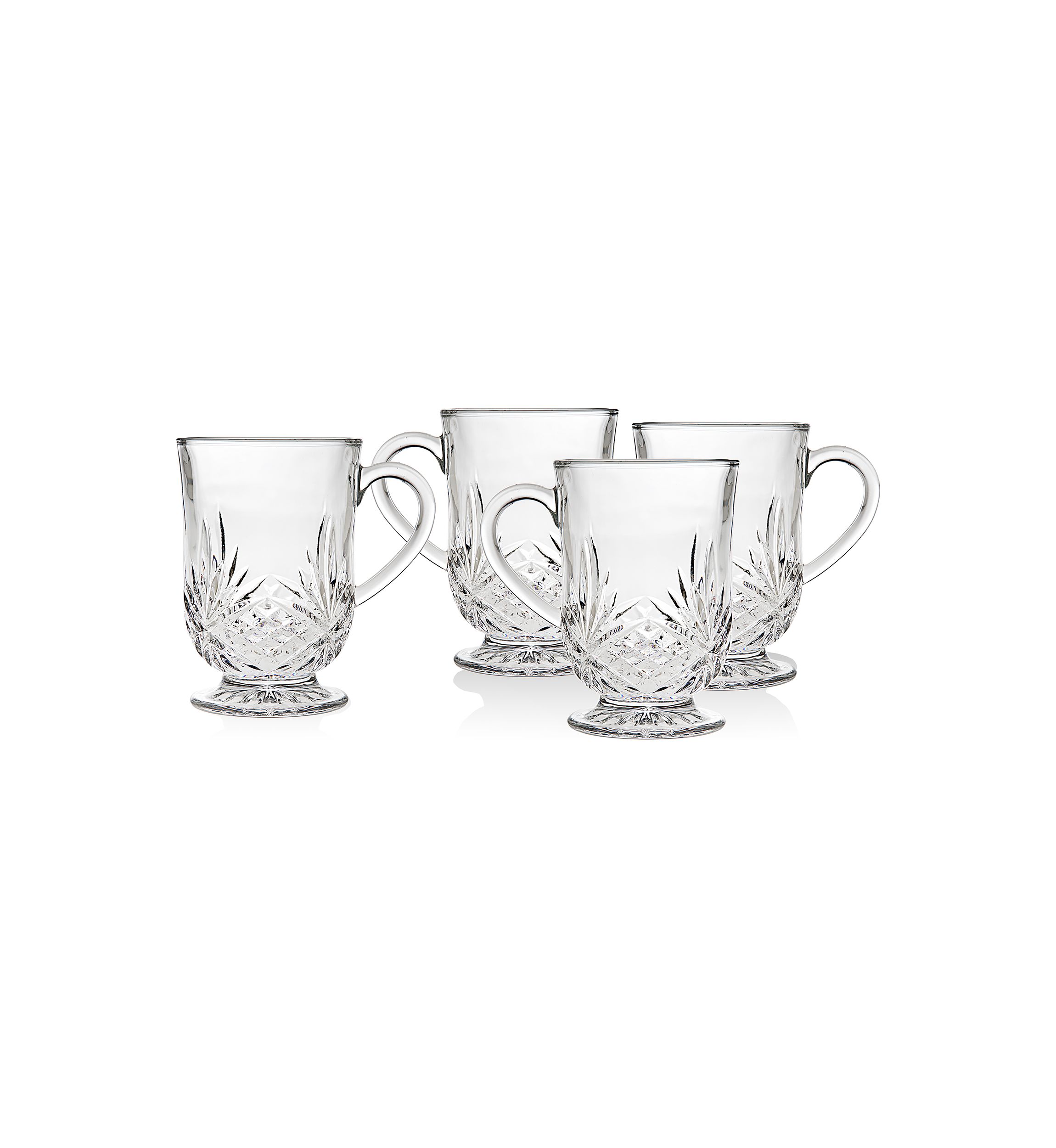 Dublin Crystal Set of 4 Coffee Mugs