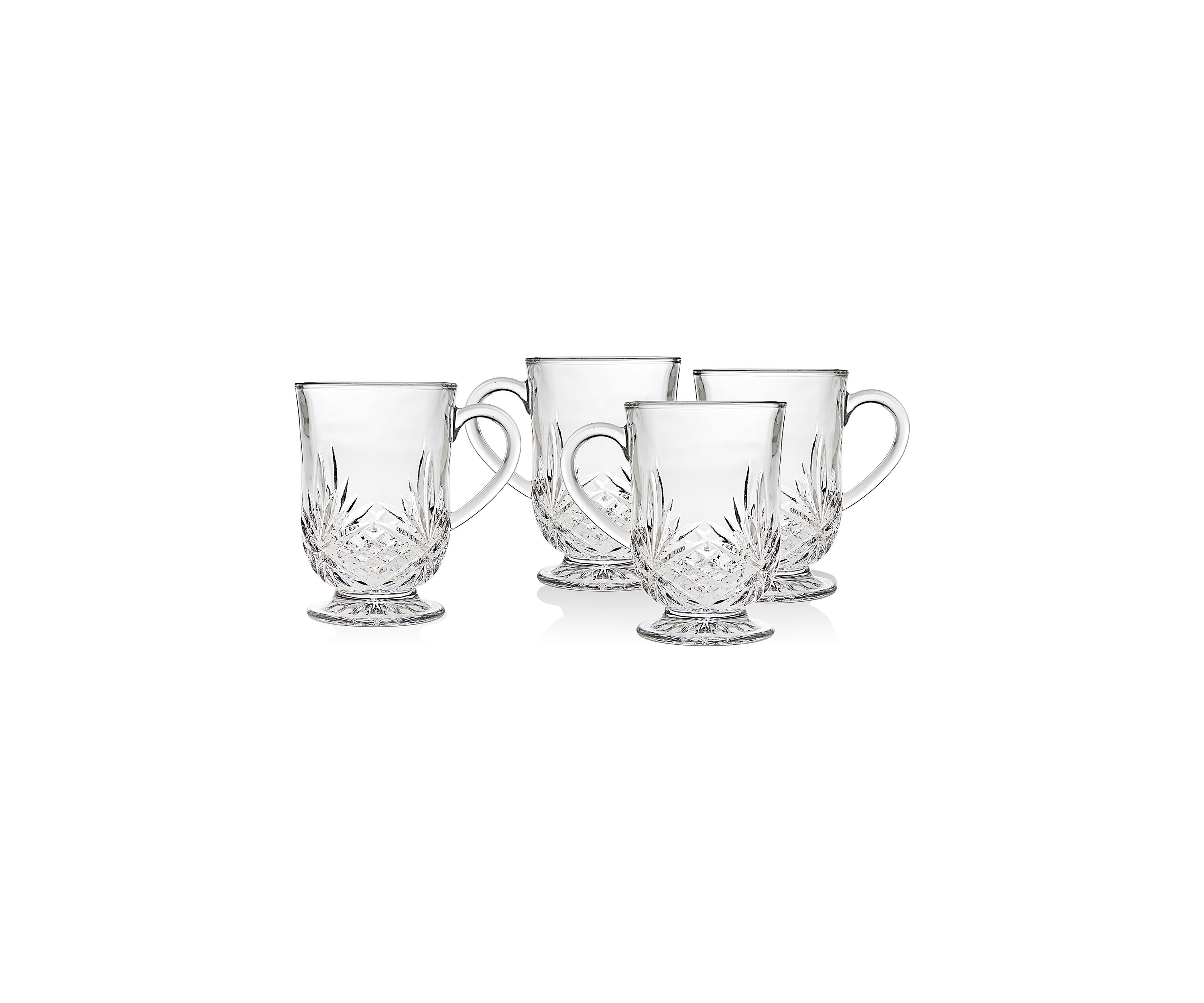 Dublin Crystal Set of 4 Coffee Mugs