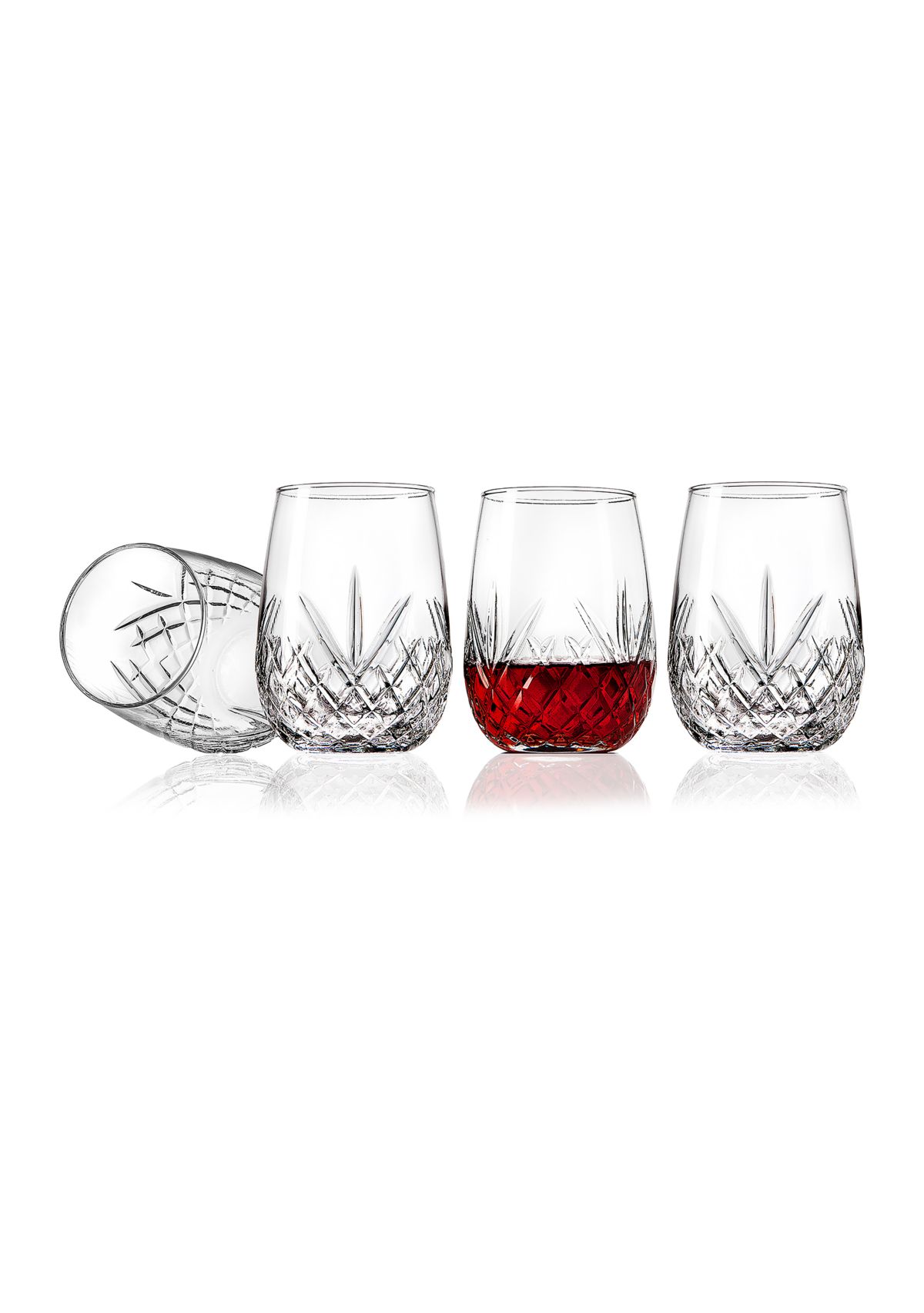 Dublin Set of 4 Stemless Wine Glasses 
