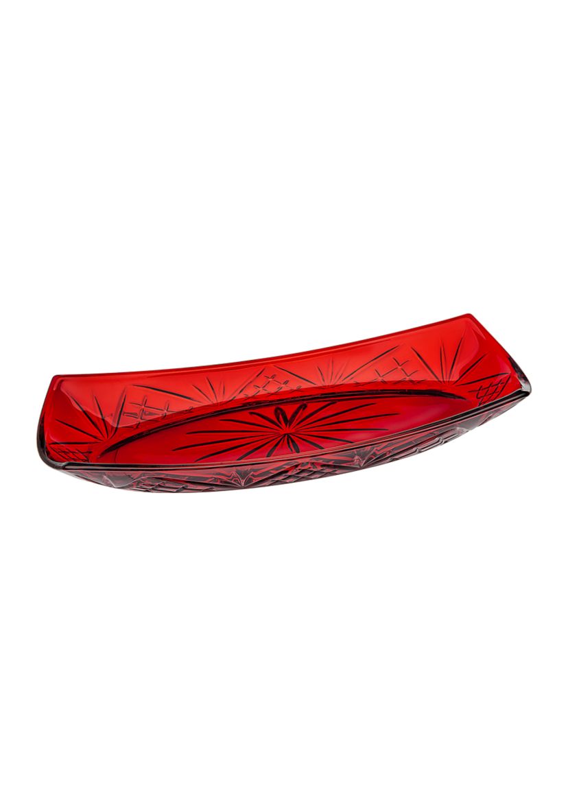 Dublin Red 12" Oval Tray