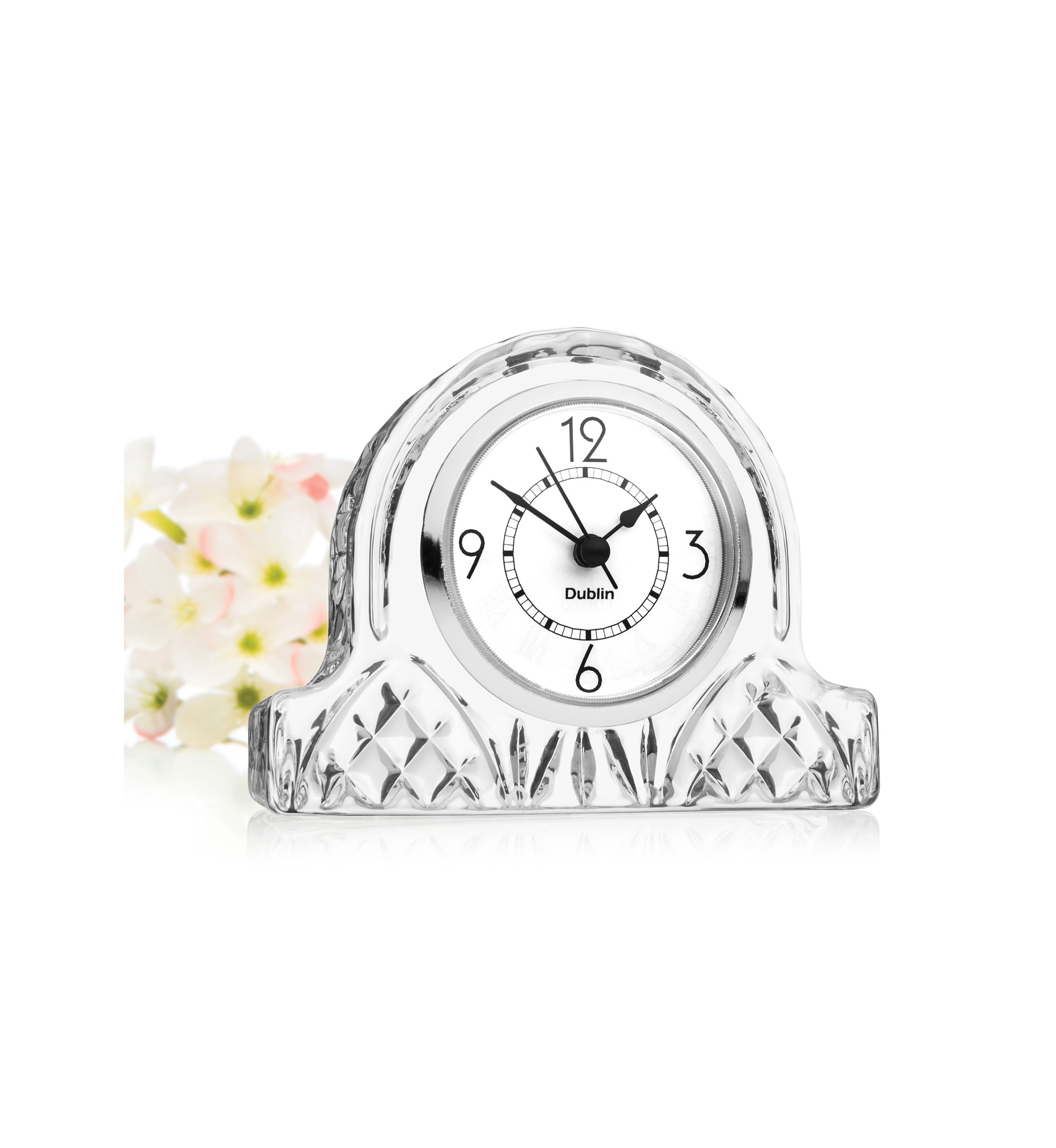 Dublin Crystal Small Mantel Clock