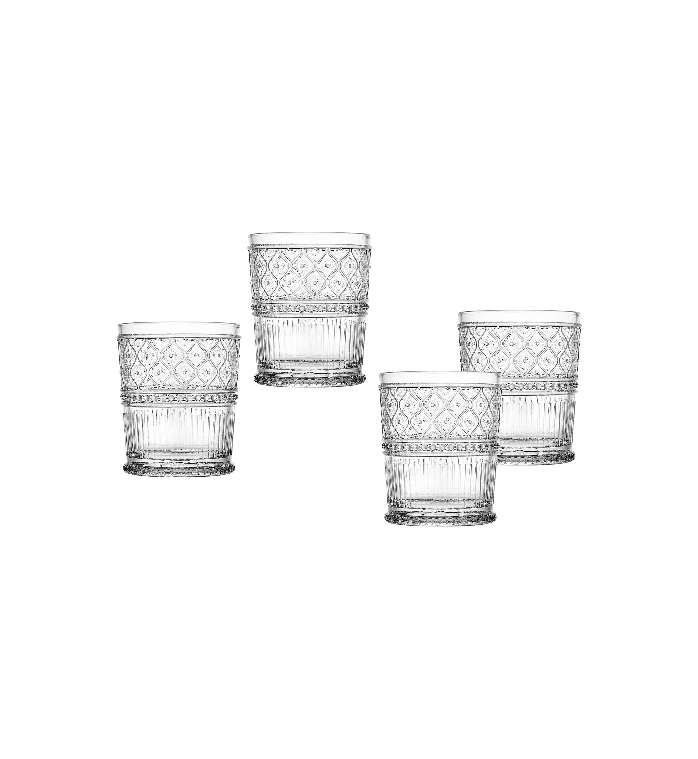 Claro Set of 4 Double Old Fashioned Glasses