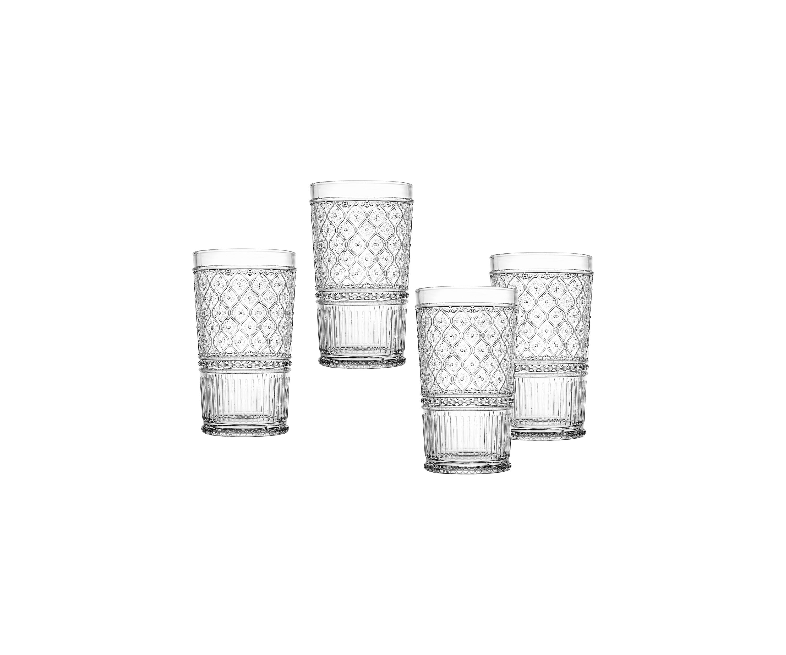 Claro Set of 4 Highball Glasses
