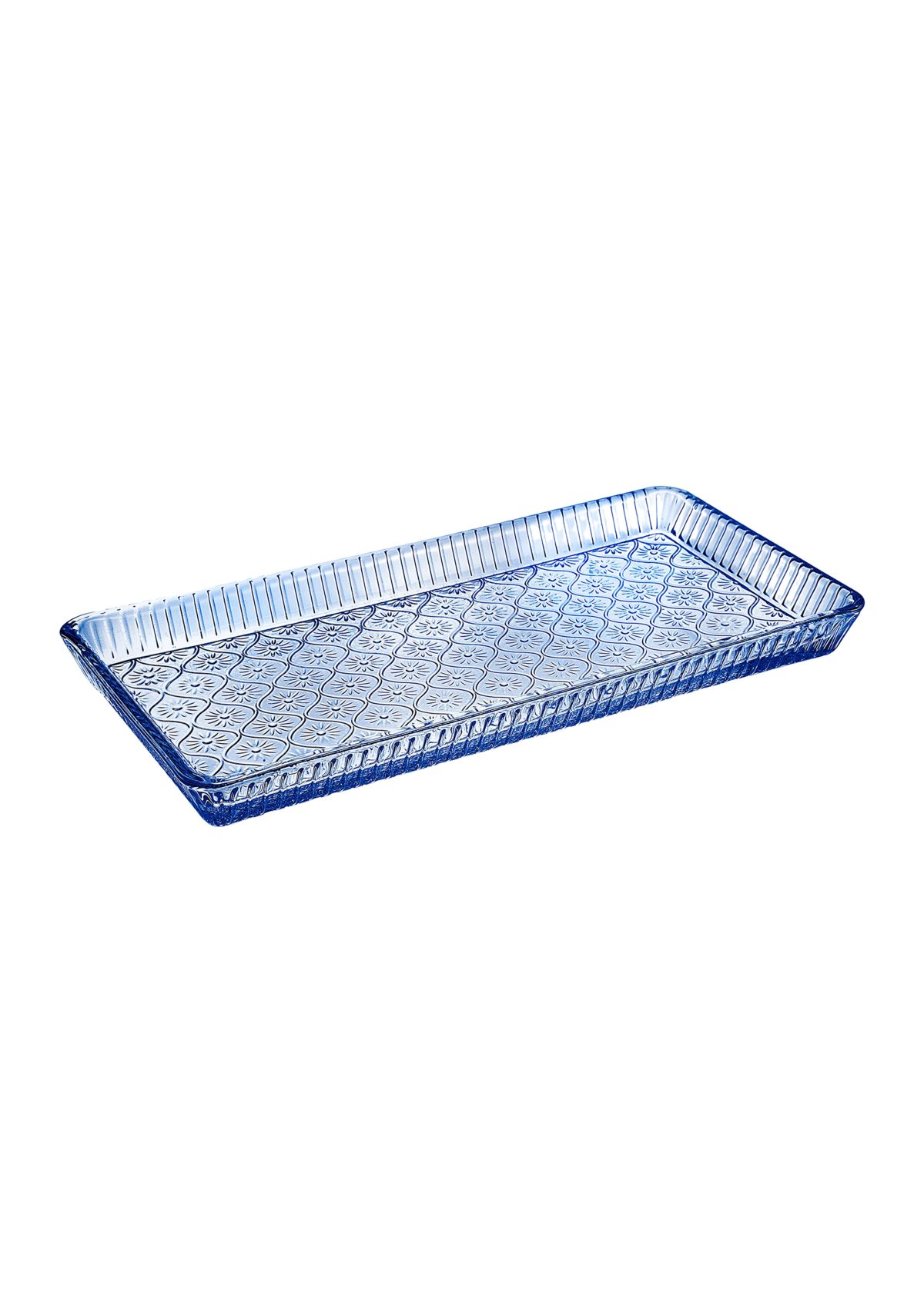 Godinger Blue Claro Rectangular Tray | Belk