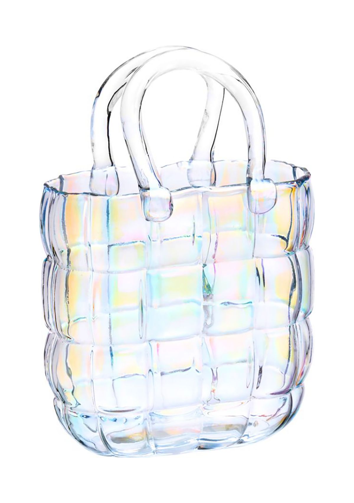Iridescent Handbag Vase
