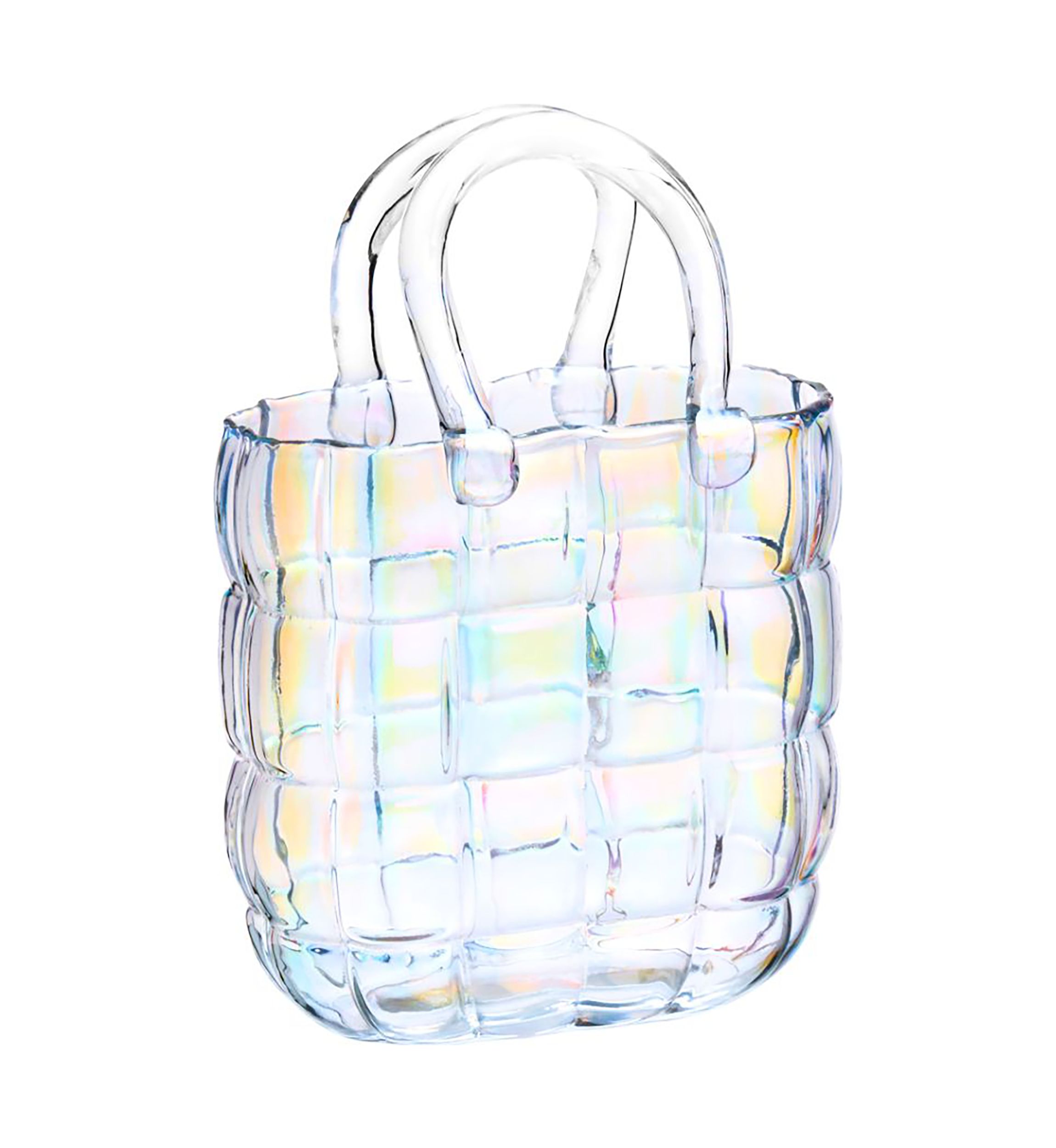 Iridescent Handbag Vase