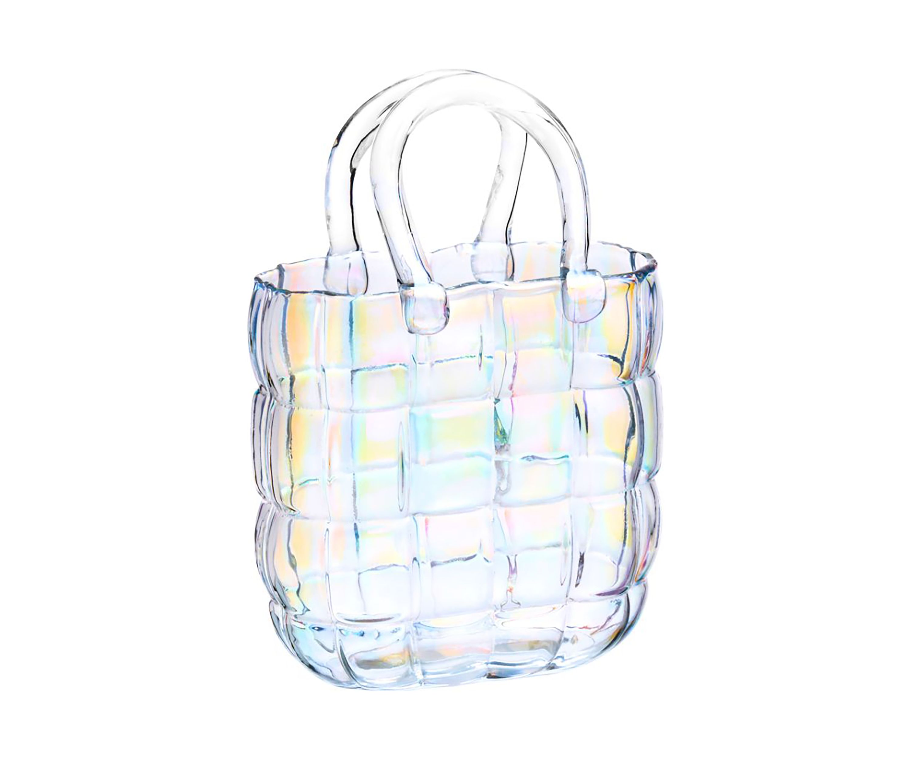 Iridescent Handbag Vase
