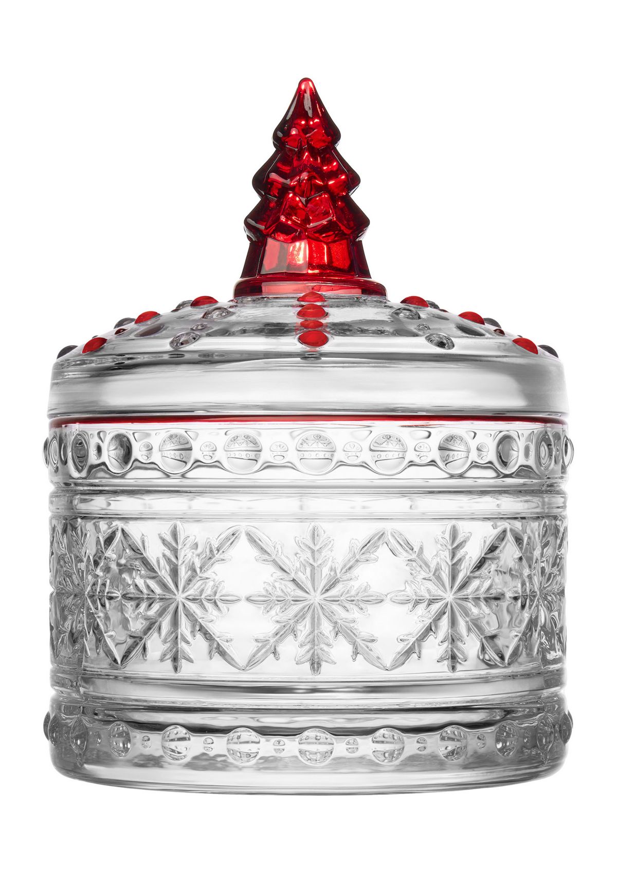 Crystal Covered Box with Christmas Tree Topper