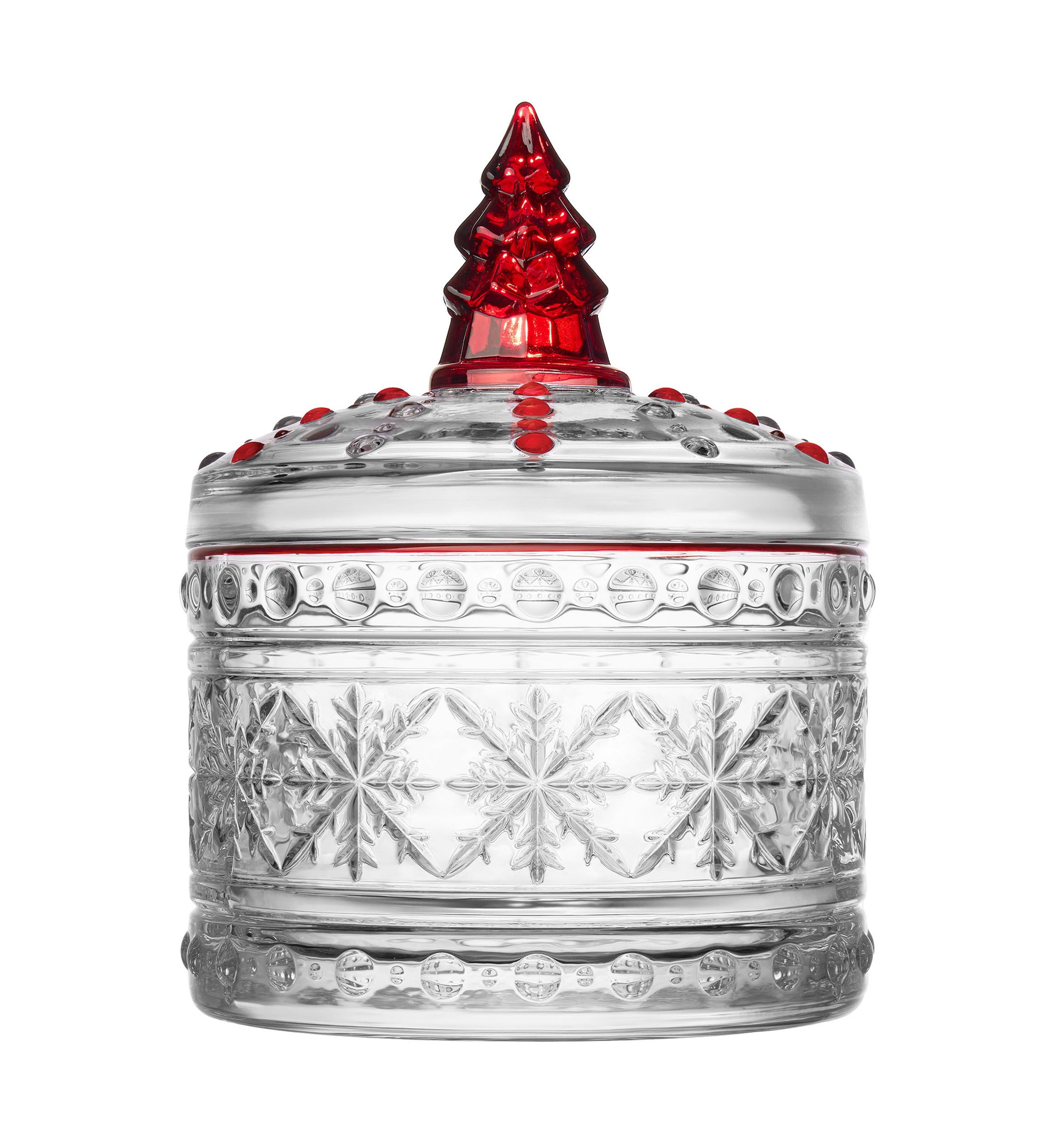 Crystal Covered Box with Christmas Tree Topper