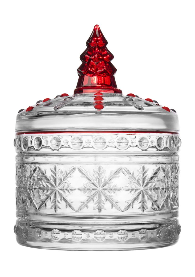 Crystal Covered Box with Christmas Tree Topper