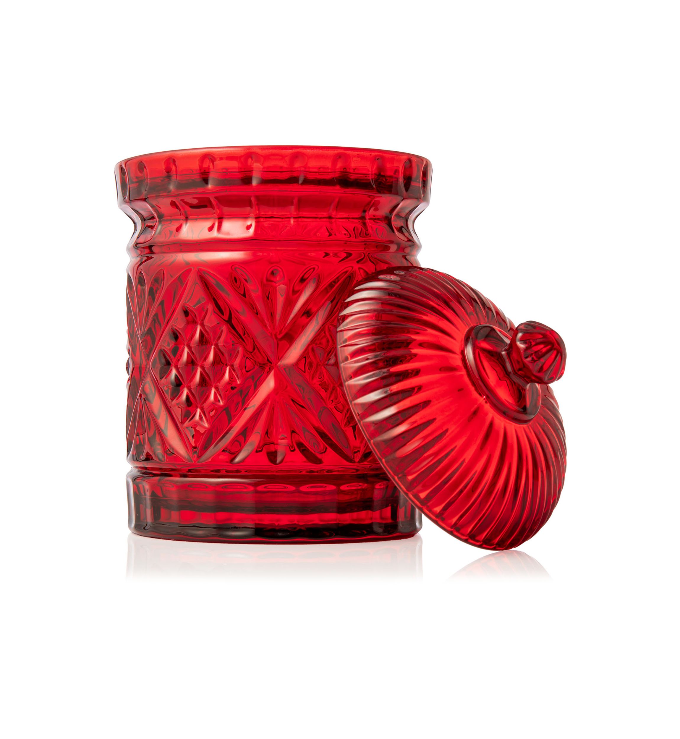 Dublin Red Crystal Biscuit Box