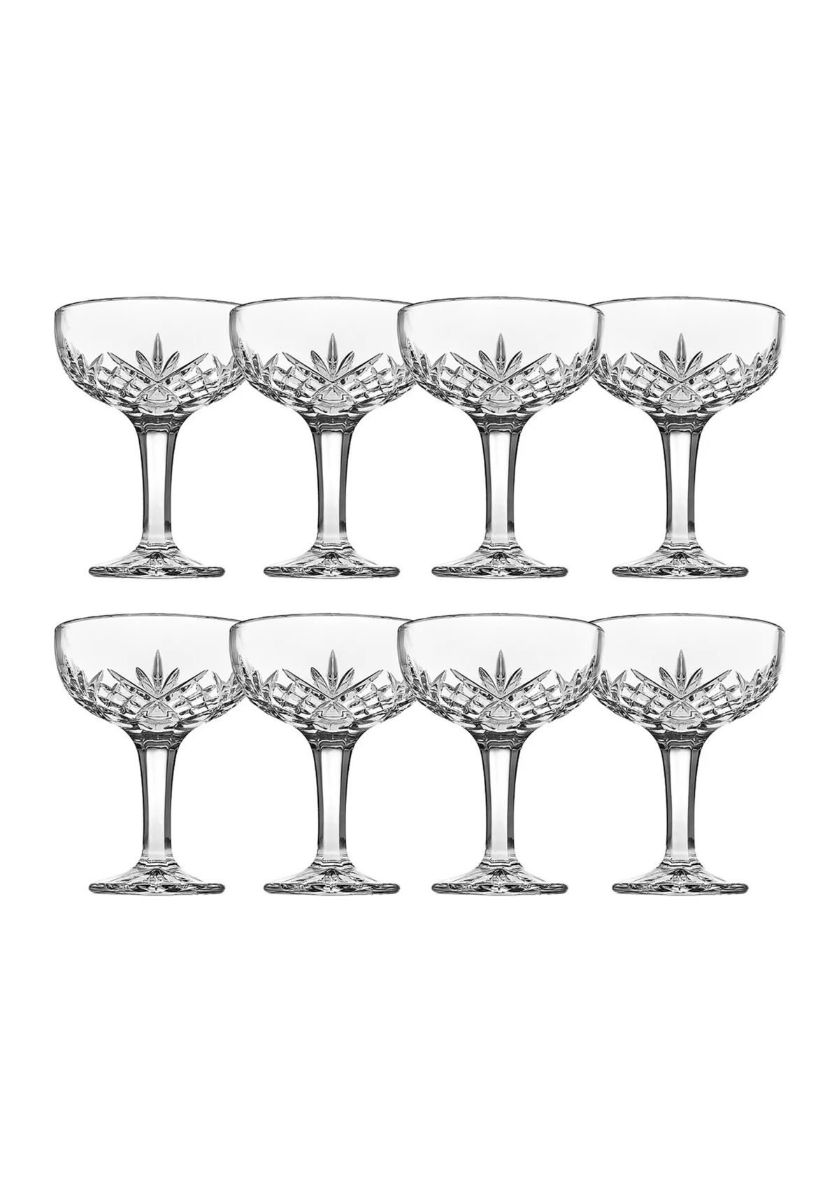 Dublin Champagne Coupe Glasses - Set of 8