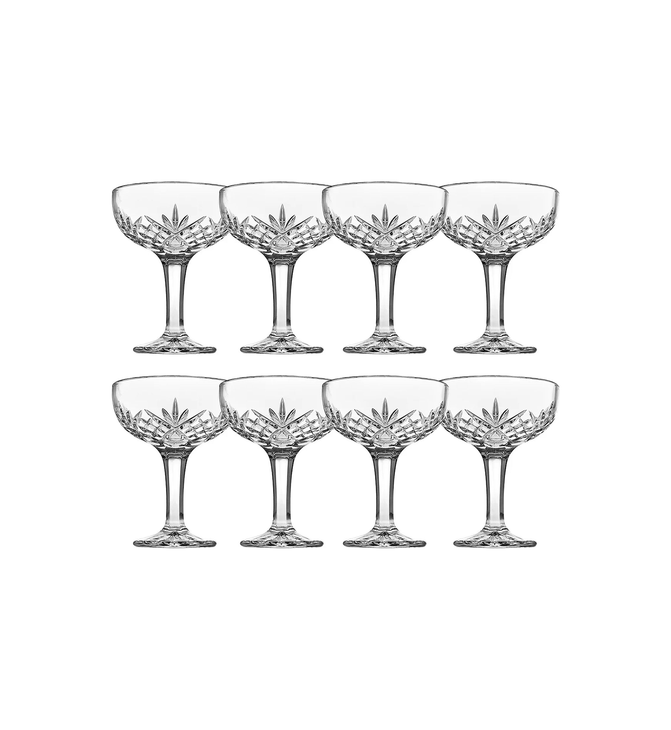Dublin Champagne Coupe Glasses - Set of 8