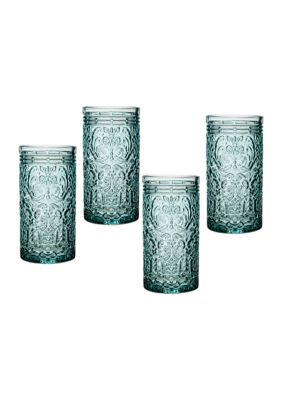 Set of 4 Jax Seafoam Highball Glasses