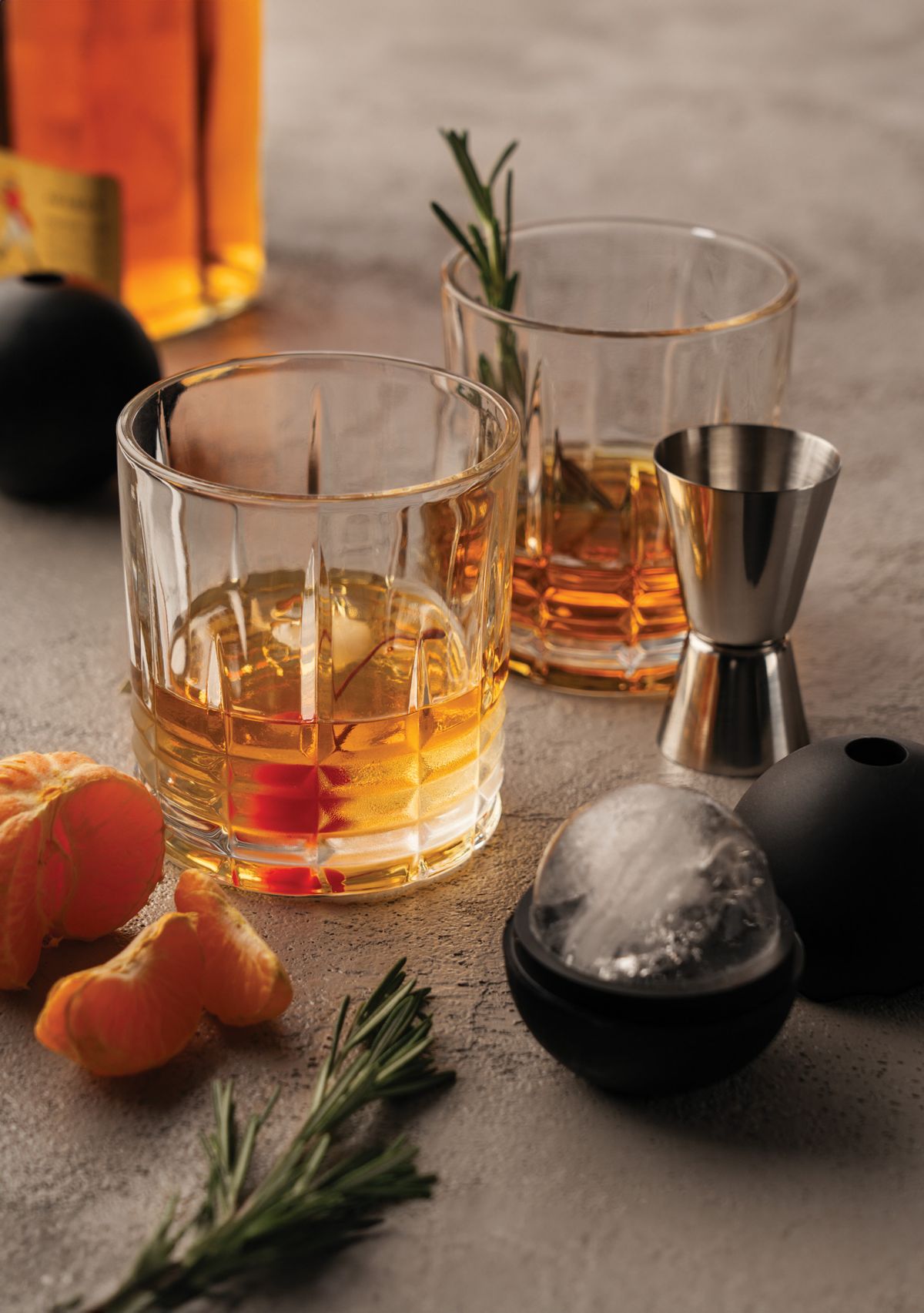 5-Piece Crystal Cocktail Whiskey and Rye Set