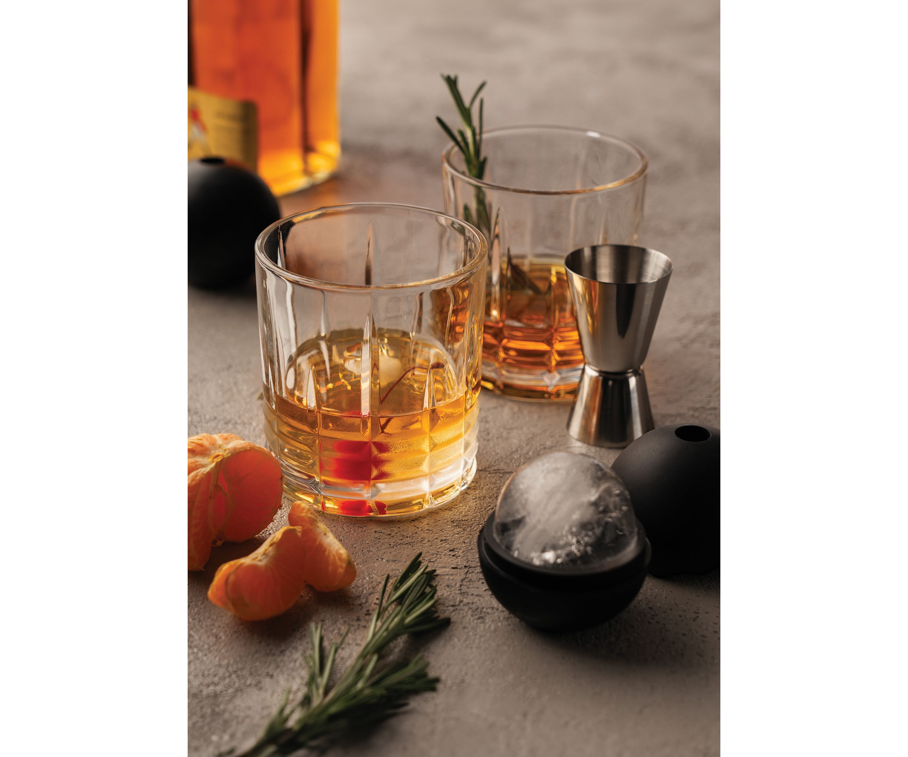 5-Piece Crystal Cocktail Whiskey and Rye Set