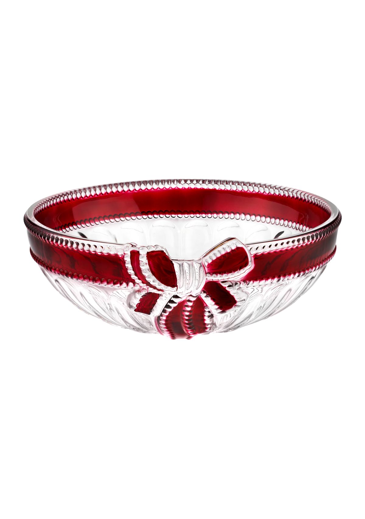 Red Bow Oval Bowl 