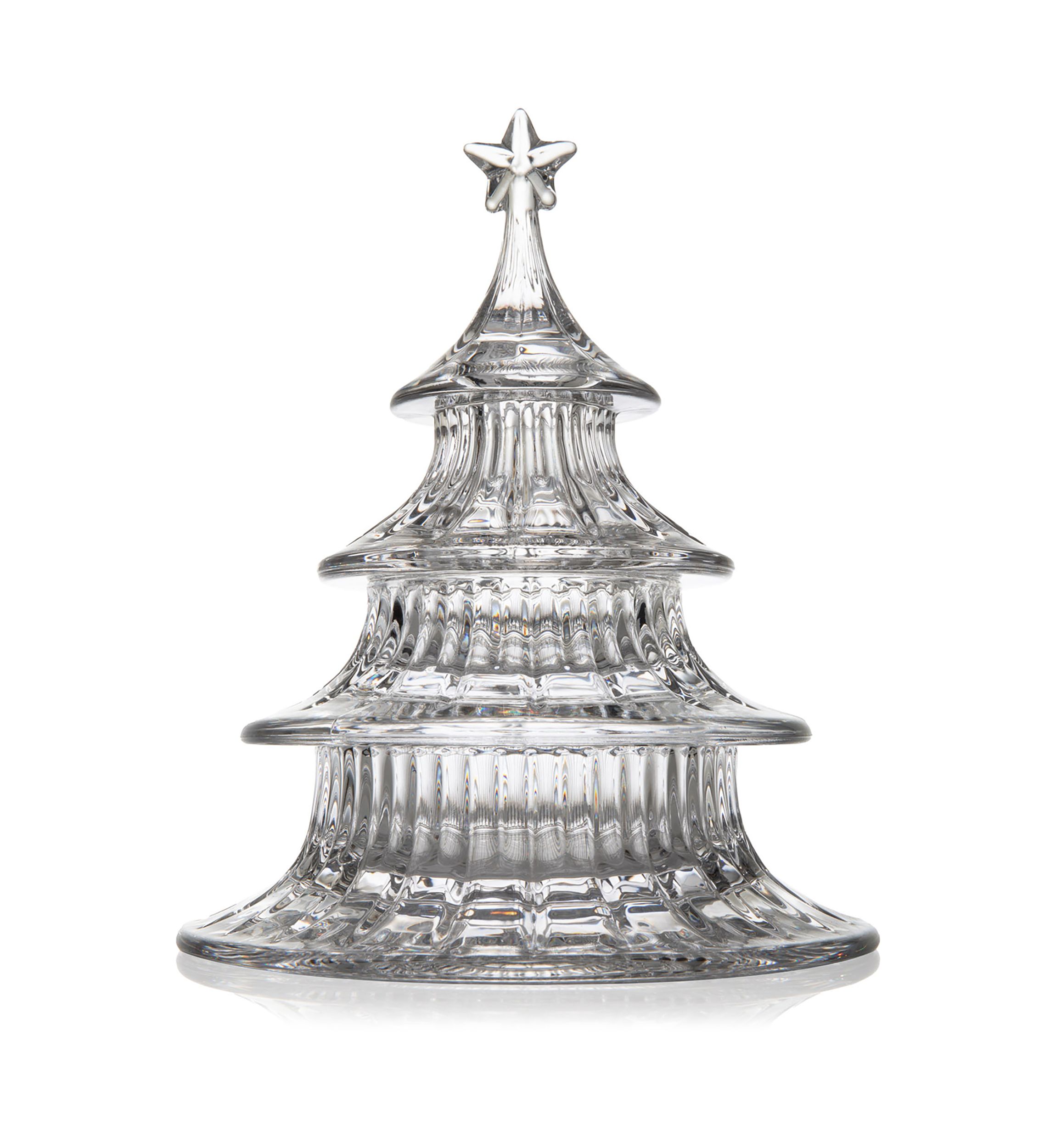 Christmas Tree Crystal Candy Dish