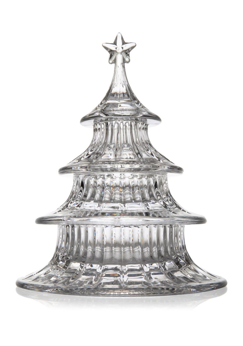 Christmas Tree Crystal Candy Dish