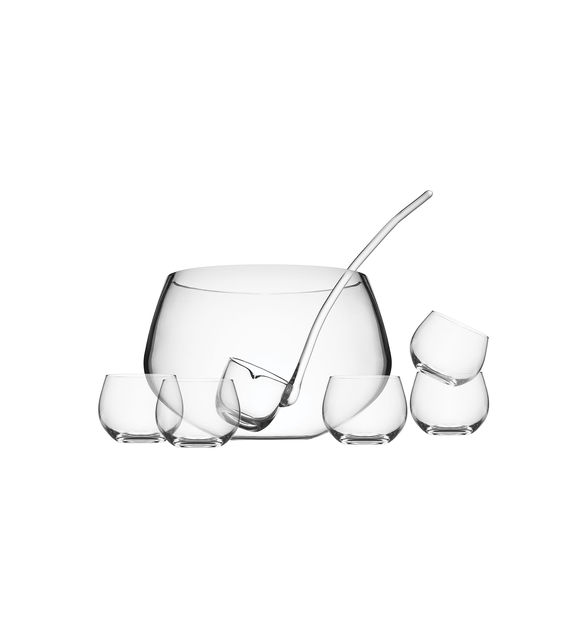10 Piece Crystal Punch Bowl Set