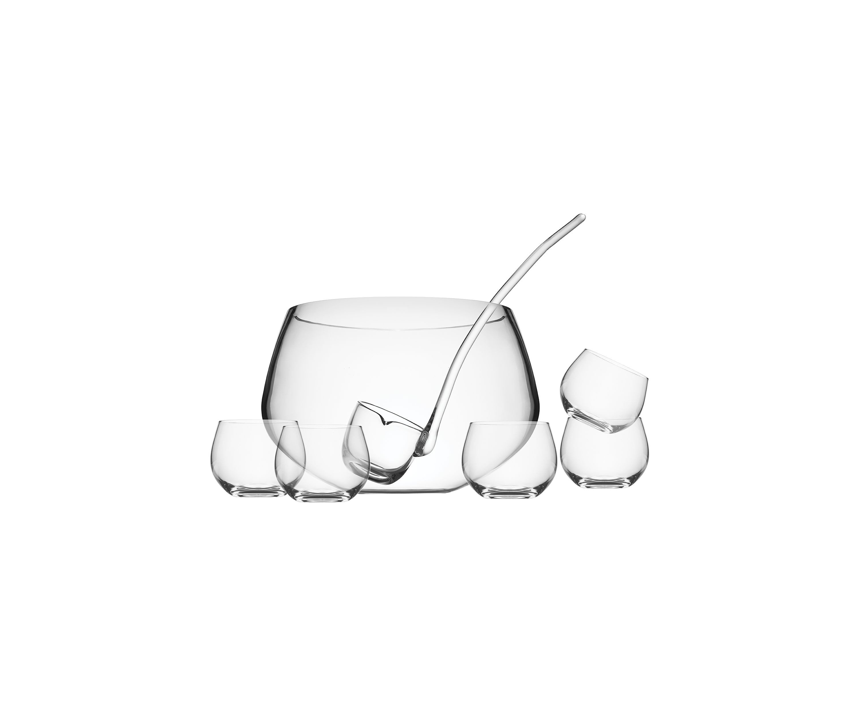 10 Piece Crystal Punch Bowl Set