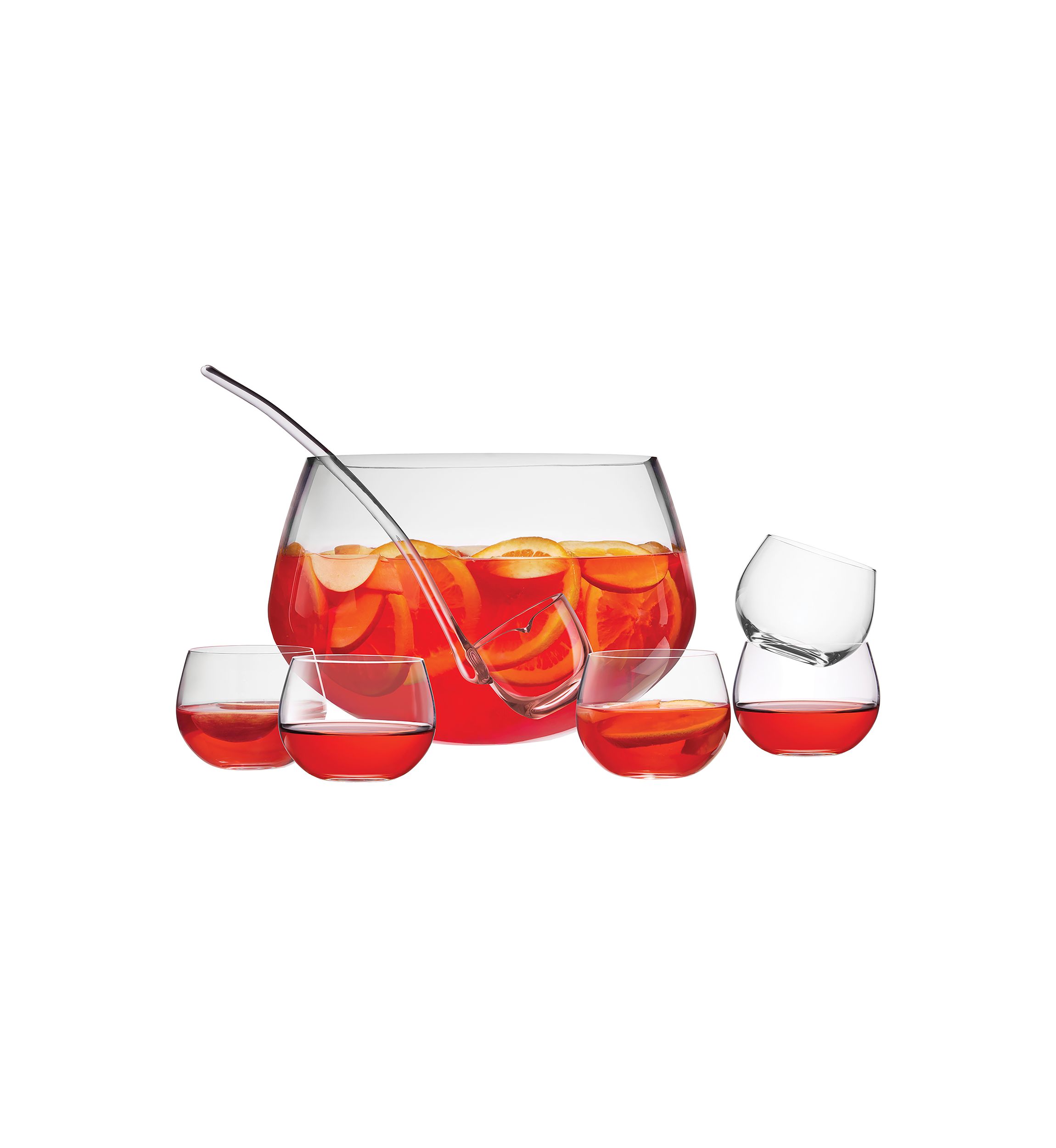 10 Piece Crystal Punch Bowl Set