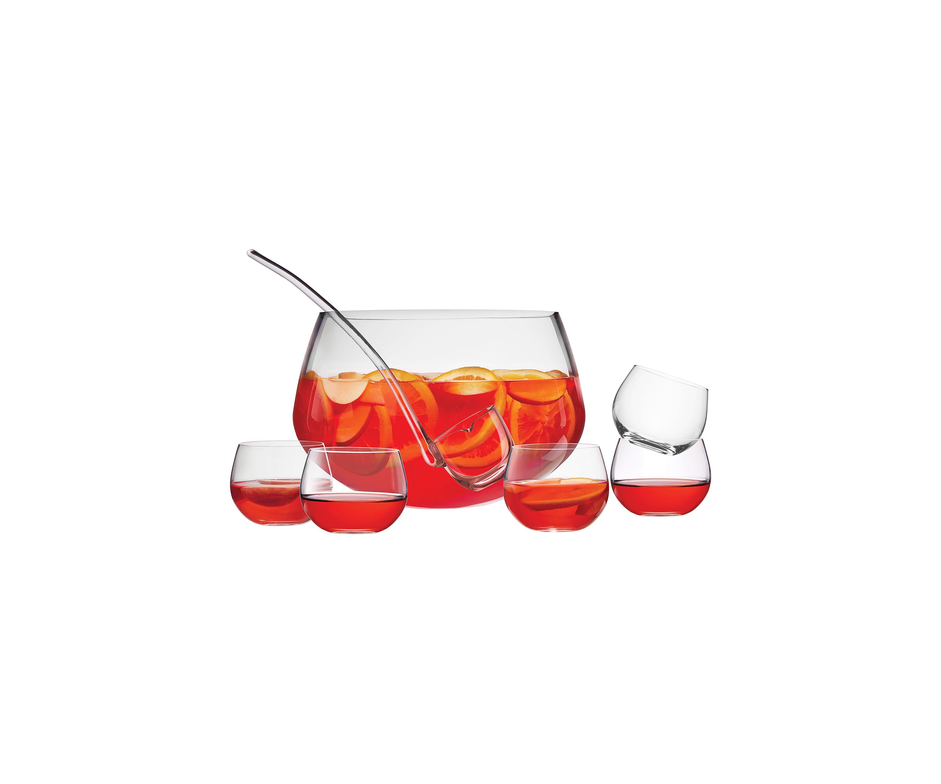 10 Piece Crystal Punch Bowl Set
