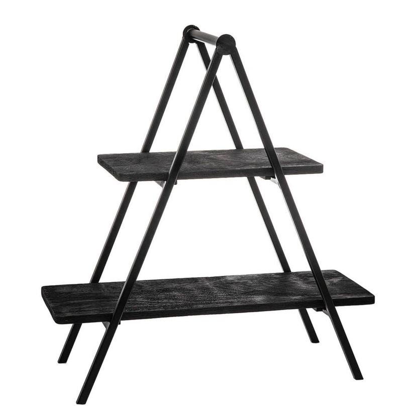 Ridgewood Black Two Tiered Server