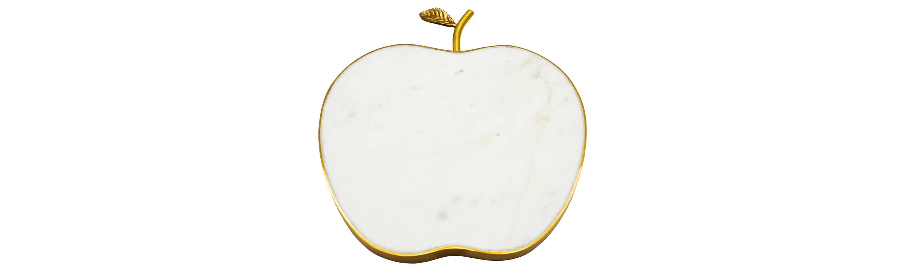 White Marble Apple Cheese Board
