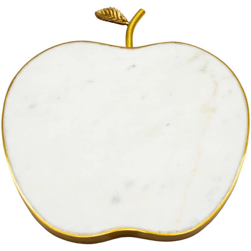White Marble Apple Cheese Board