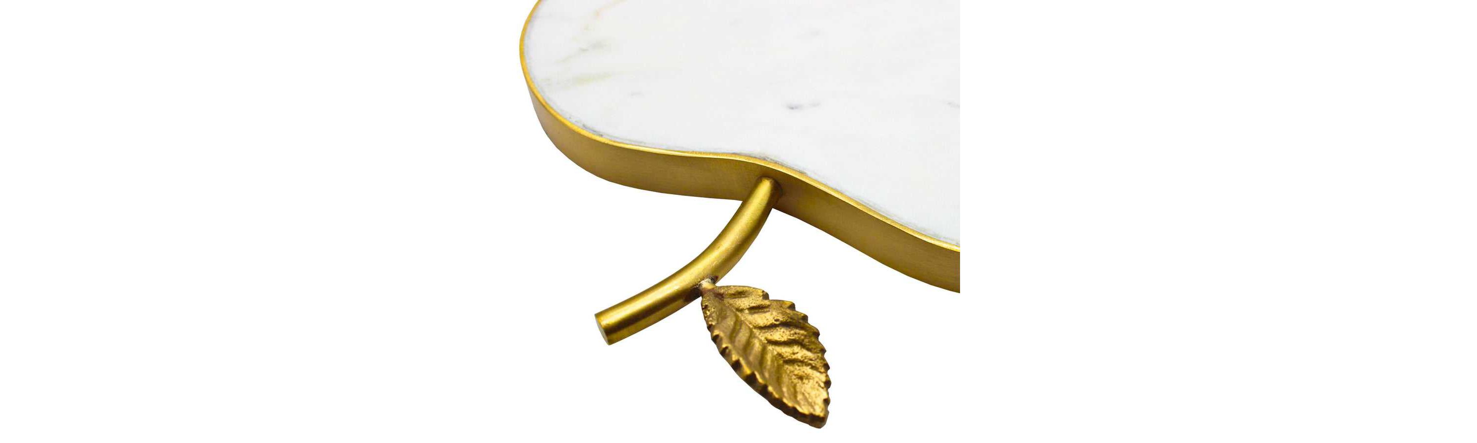 White Marble Apple Cheese Board