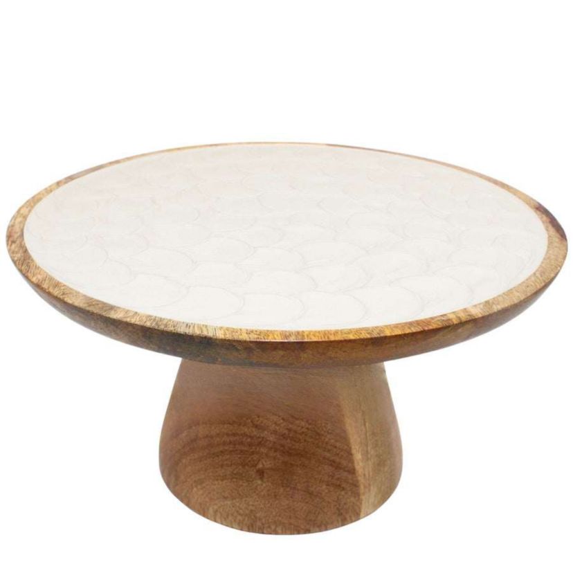 Capri White Cake Stand