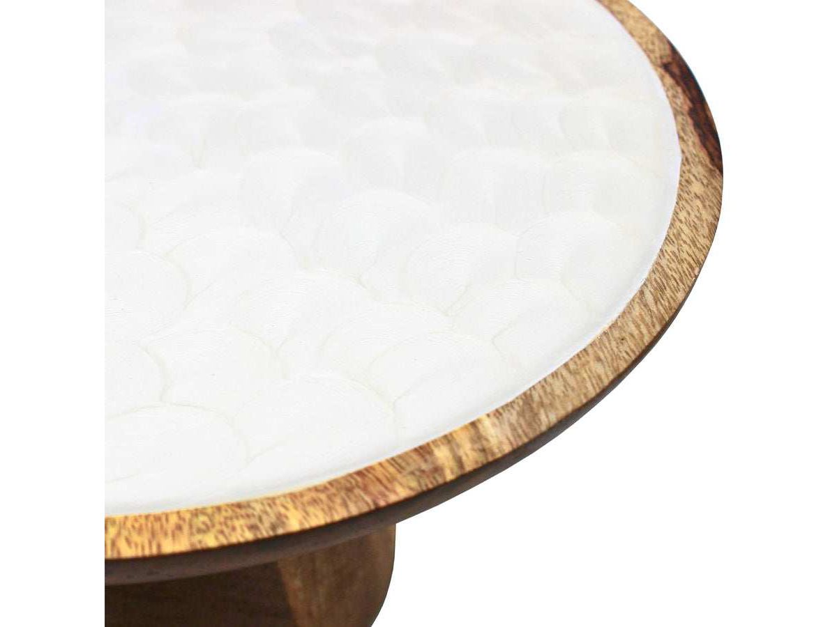 Capri White Cake Stand