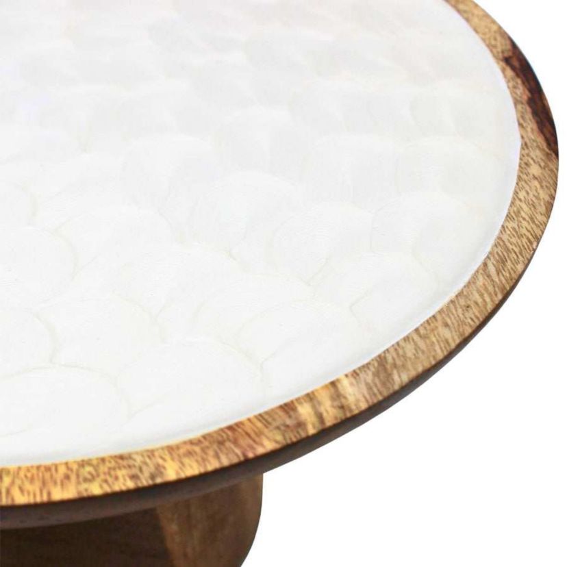 Capri White Cake Stand