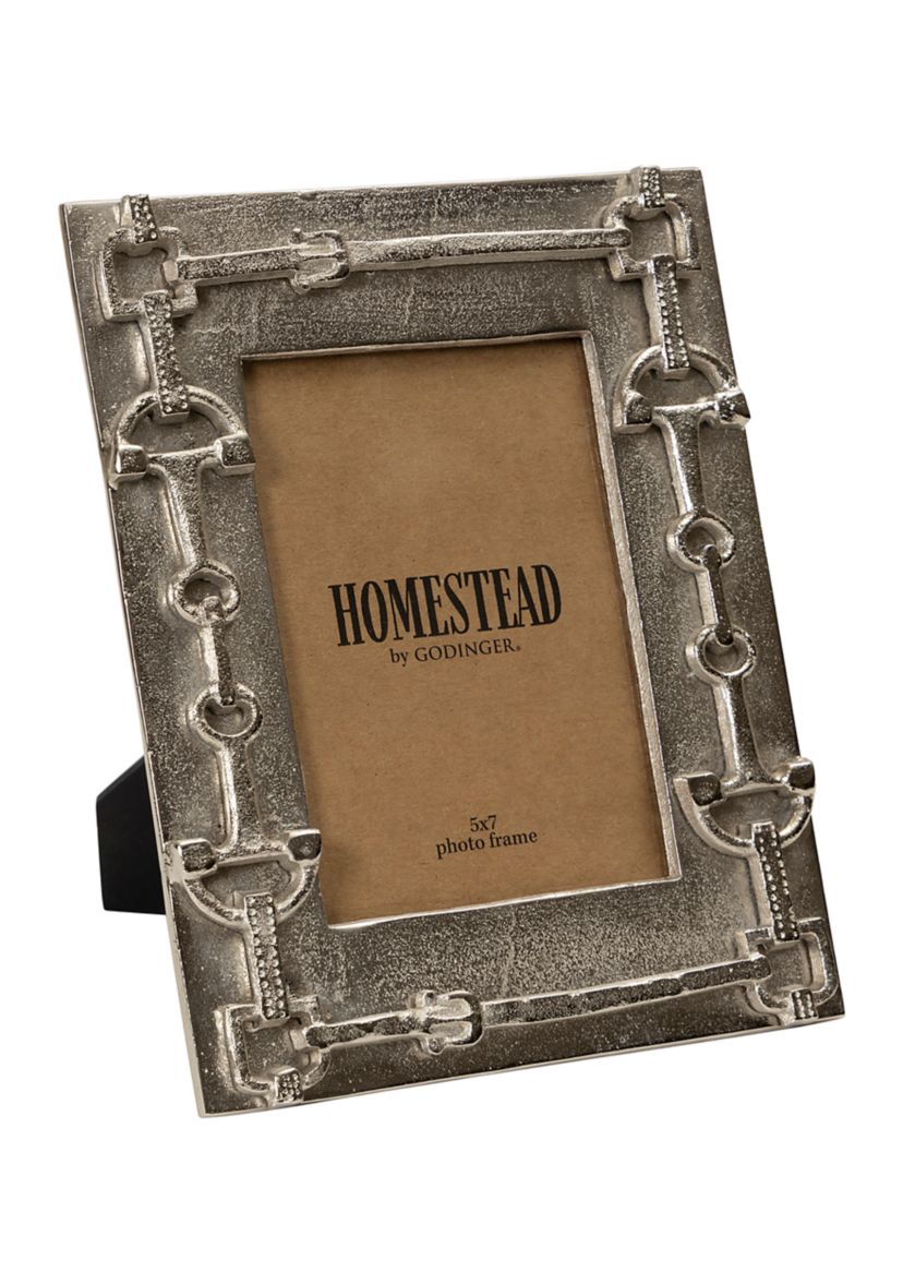Silver Horse Bridle Bit Frame