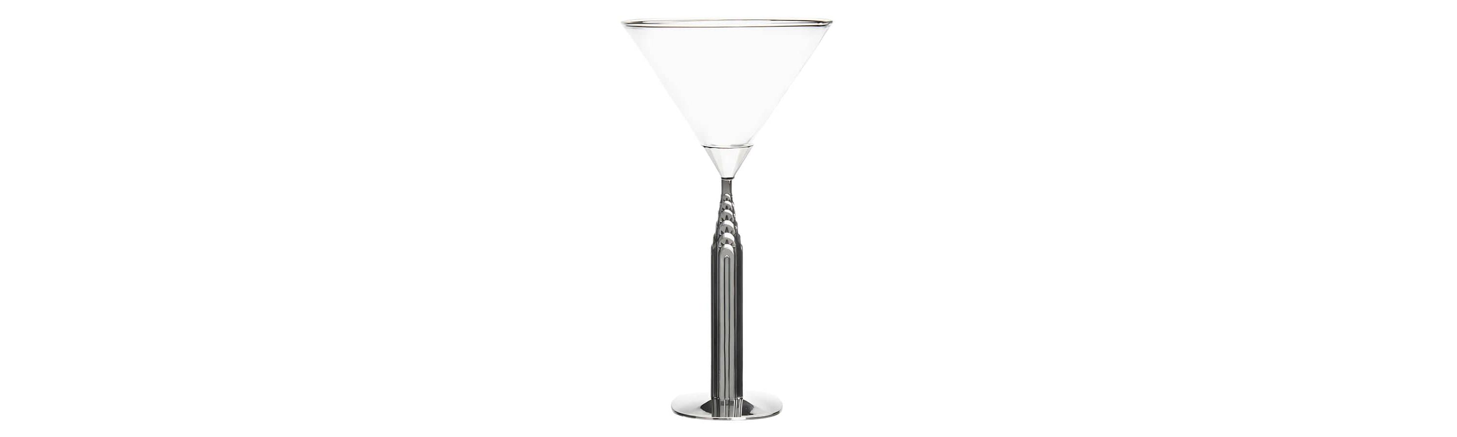 Landmark Chrysler Building Martini Glass