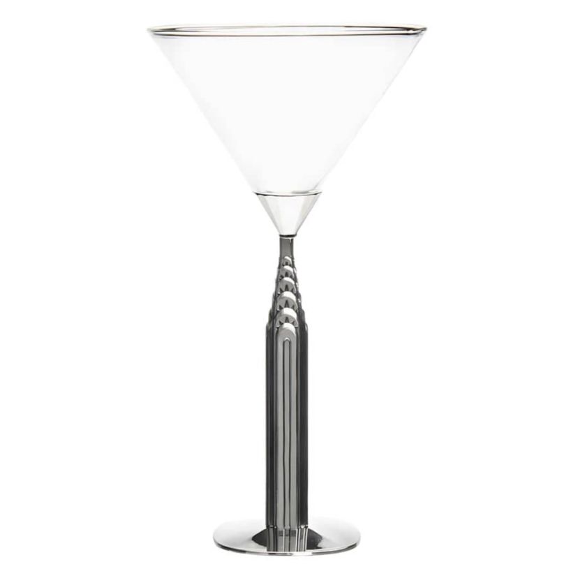 Landmark Chrysler Building Martini Glass