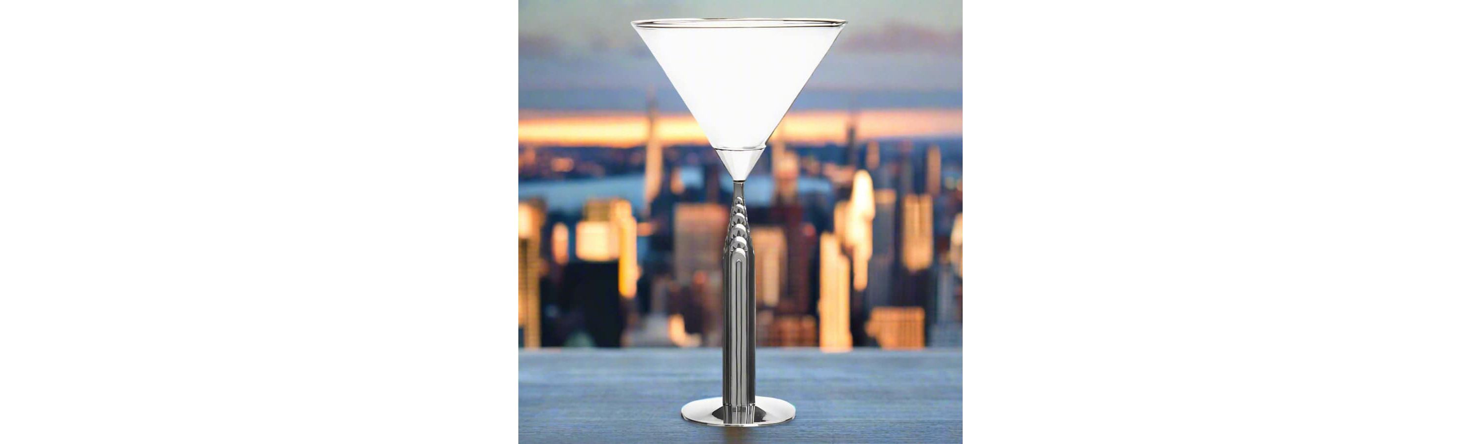 Landmark Chrysler Building Martini Glass