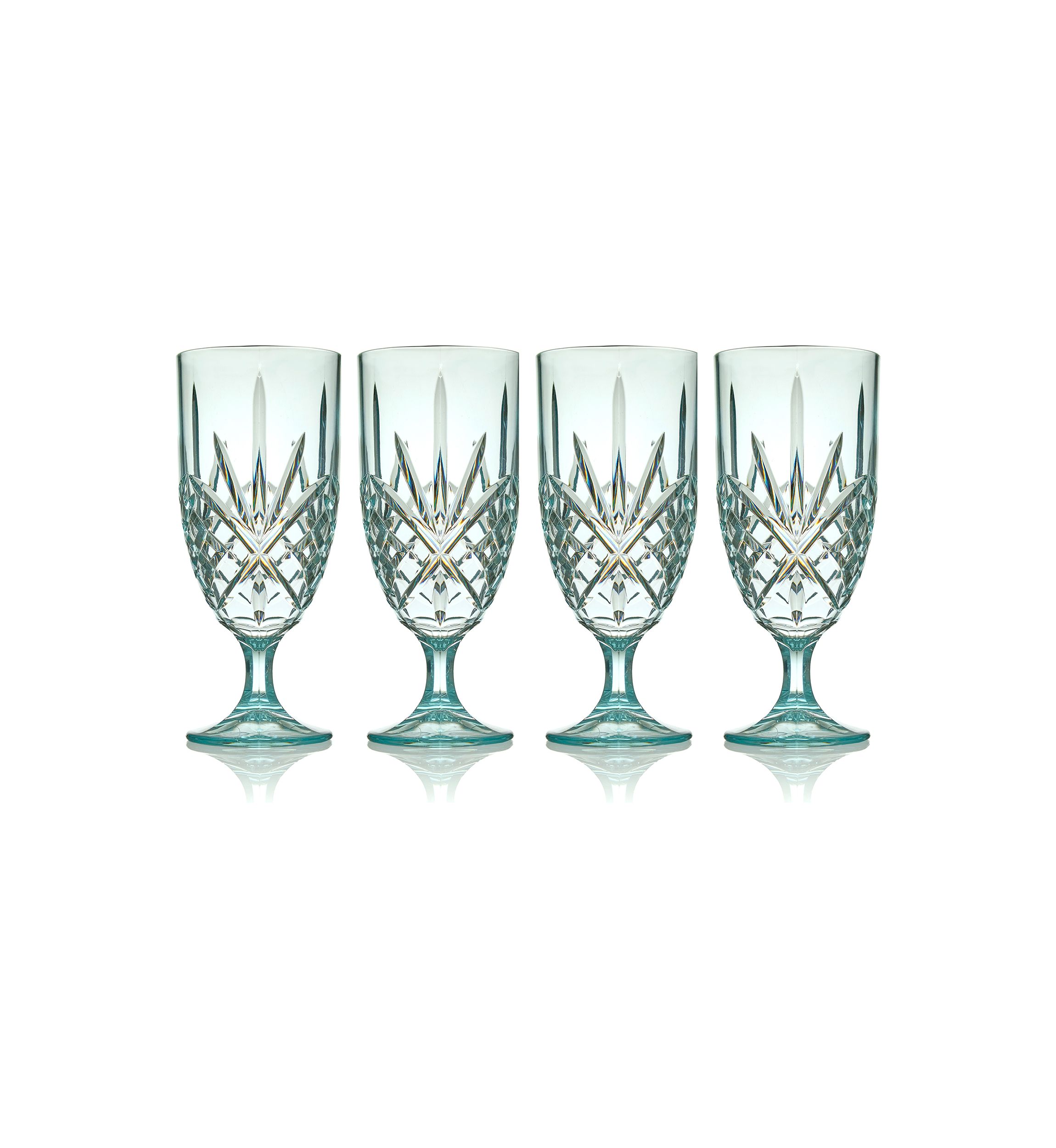 Seafoam Acrylic Glasses - Set of 4