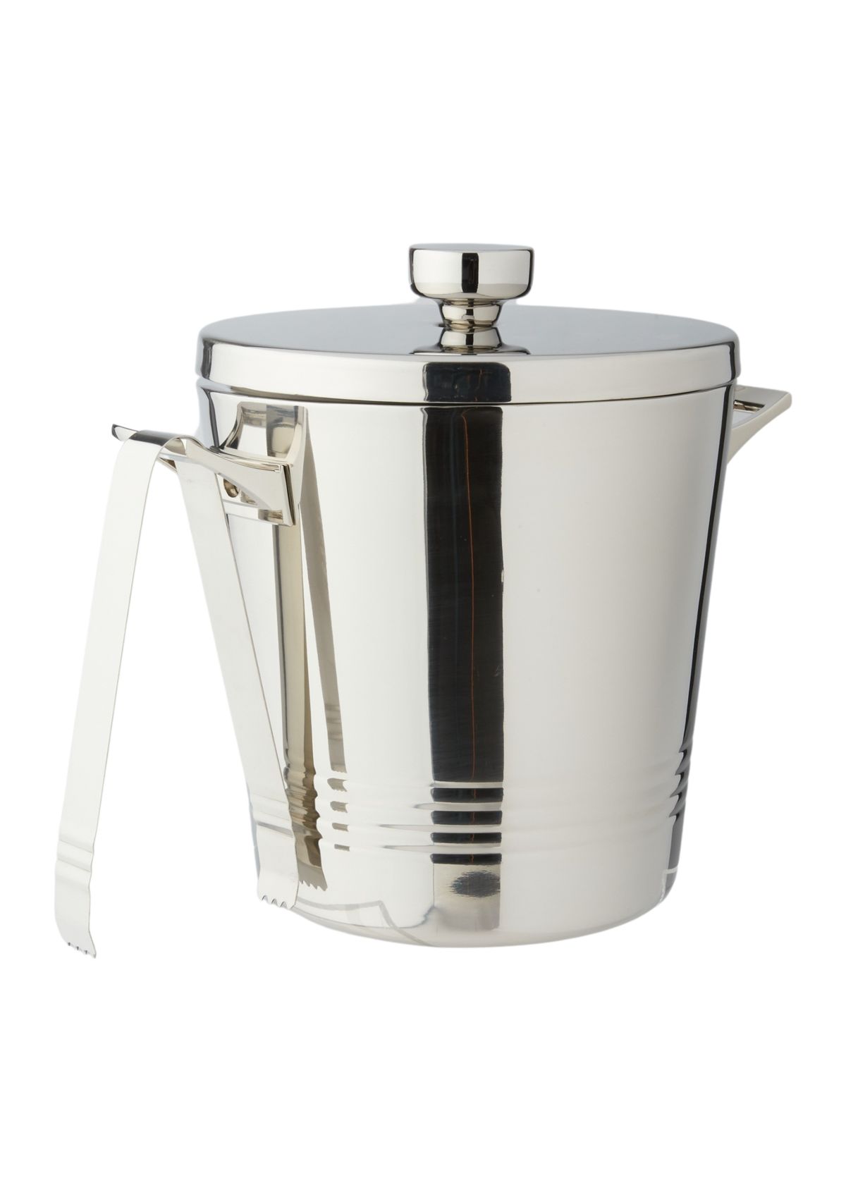 Top Shelf Ice Bucket with Tongs and Lid