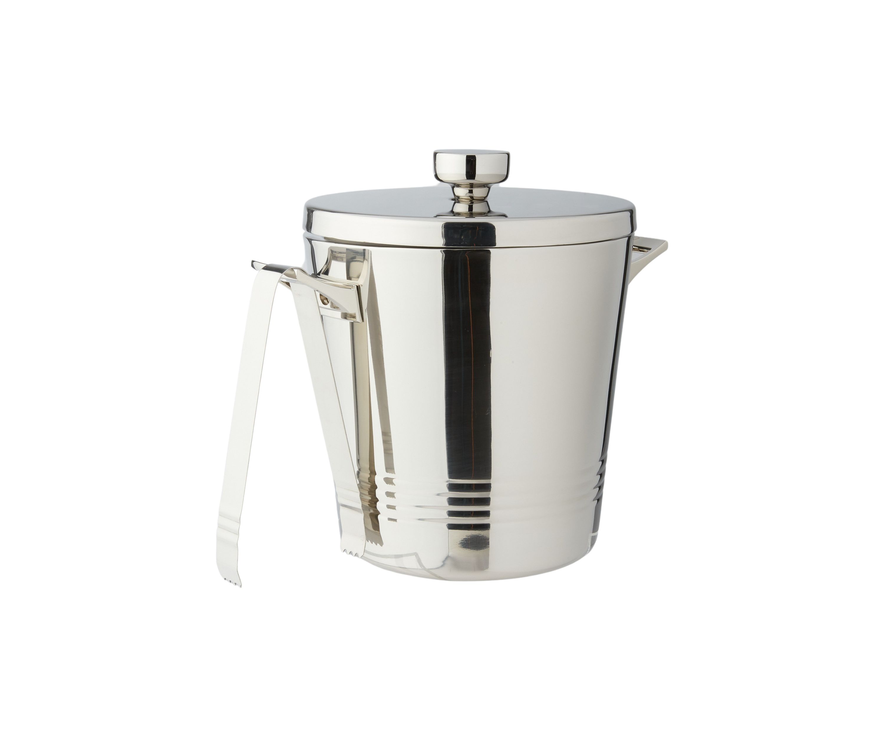 Top Shelf Ice Bucket with Tongs and Lid