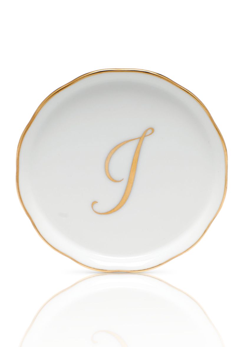 Coaster w/ Gold Monogram
